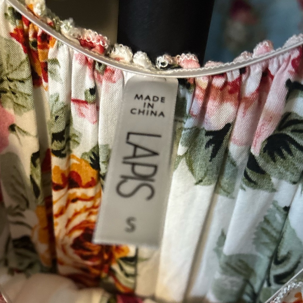 Lapis Floral Maxi Dress in Pink and Green - Picture 2 of 4